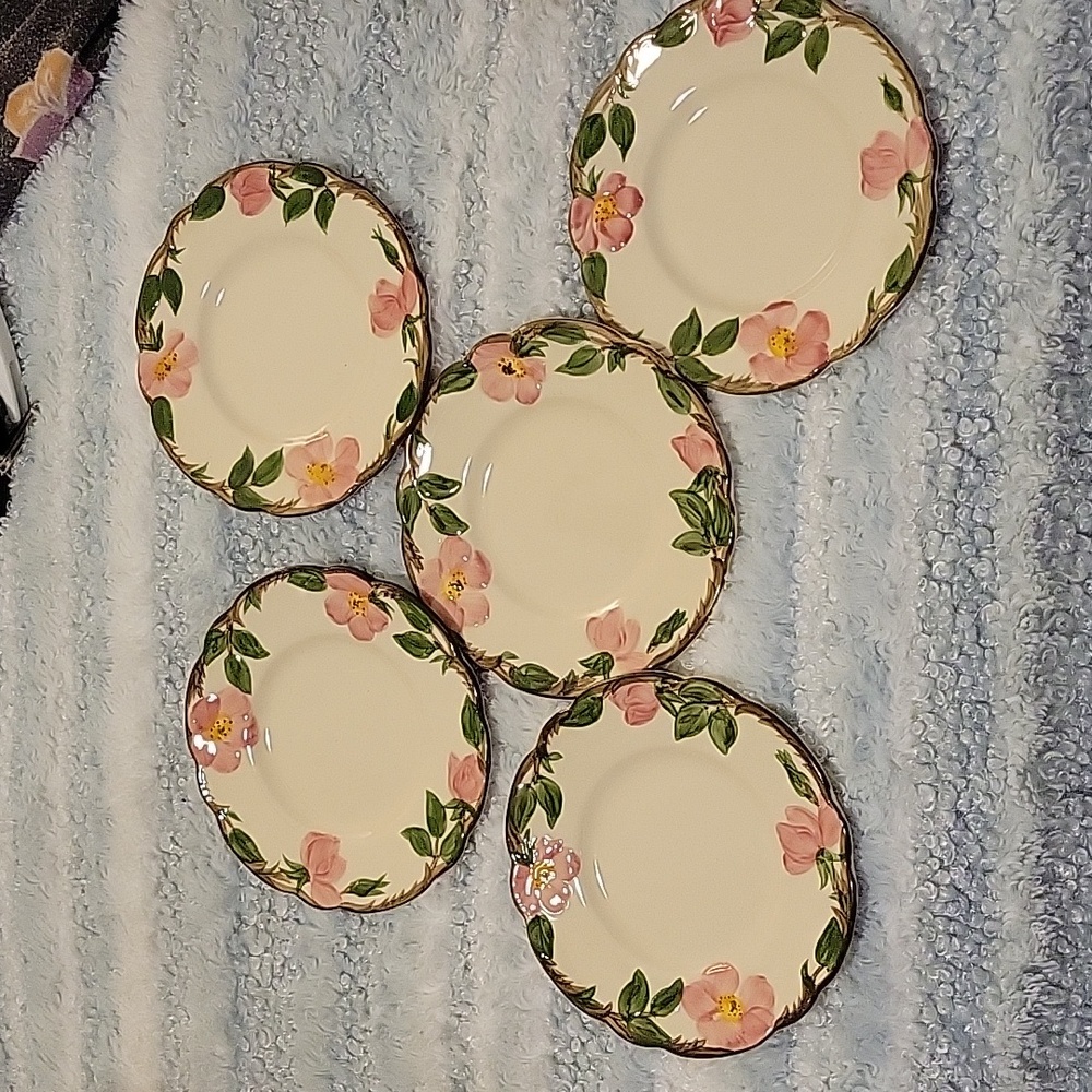 Franciscan Desert Rose bread and butter plates